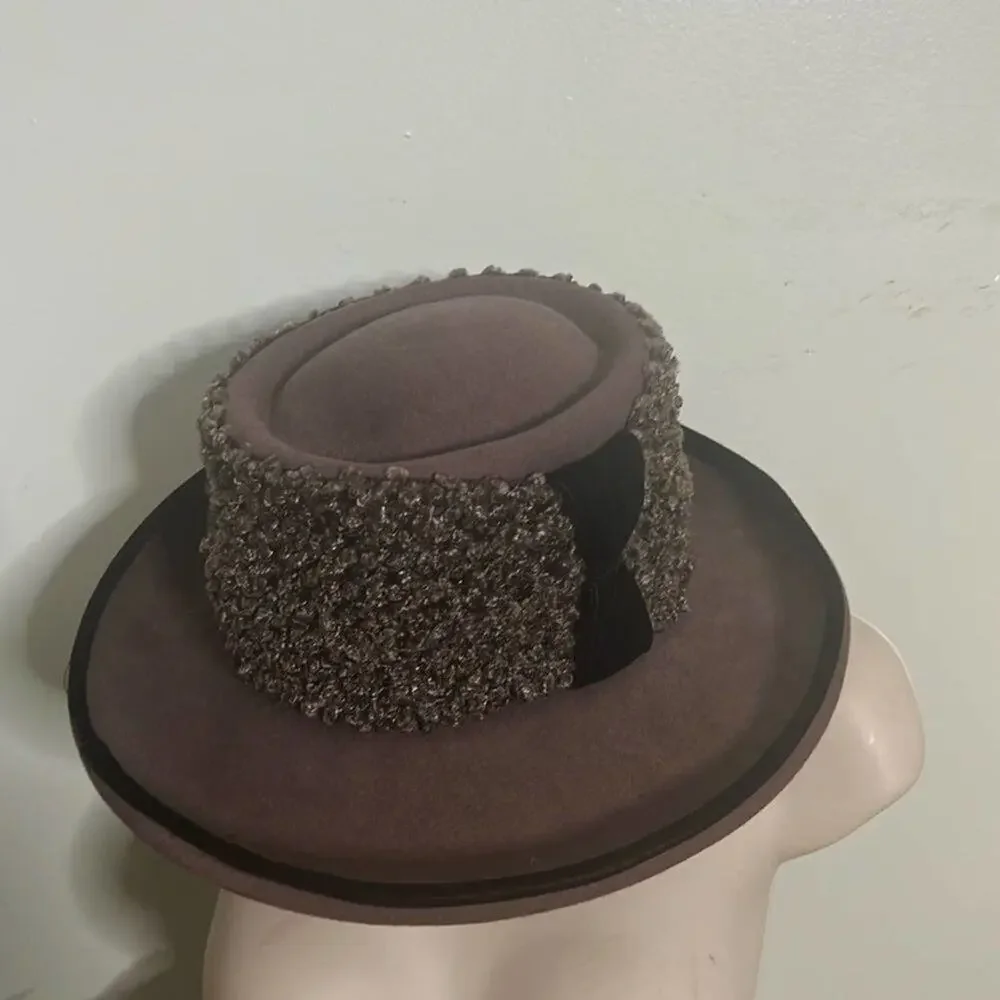 OSCAR‎ DE LA RENTA MILLINERY WOOL FELT HAT